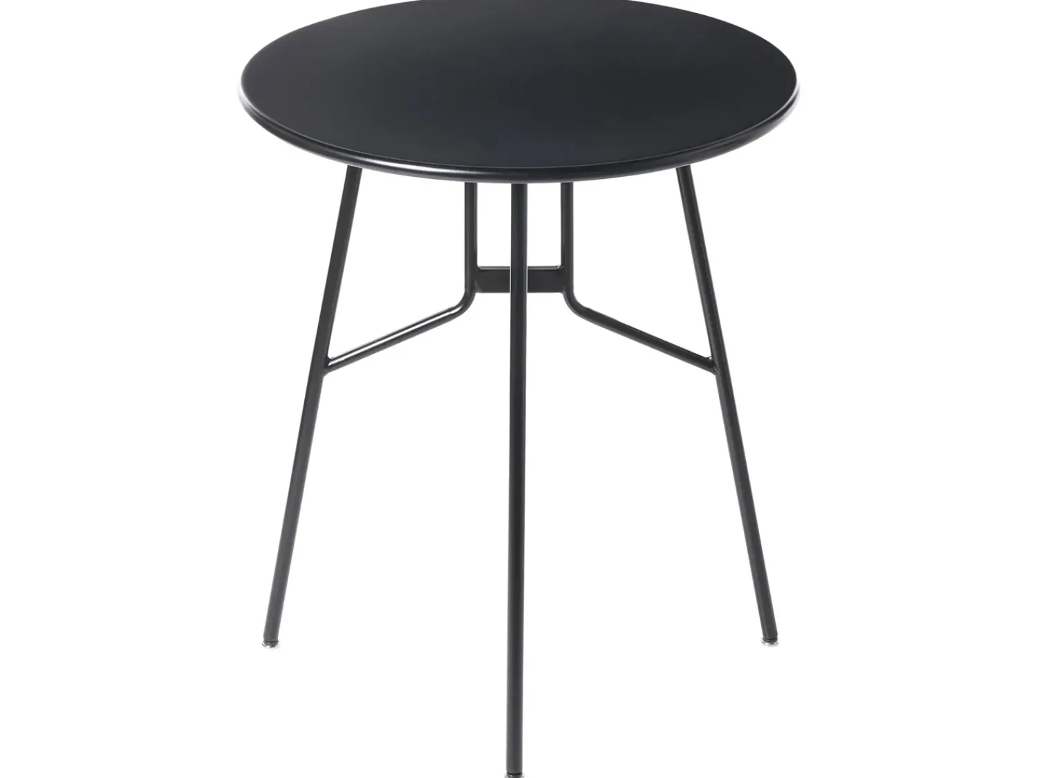New Beliani Tavolino Bistrot TALTAL 64 cm 64 cm Metallo Nero