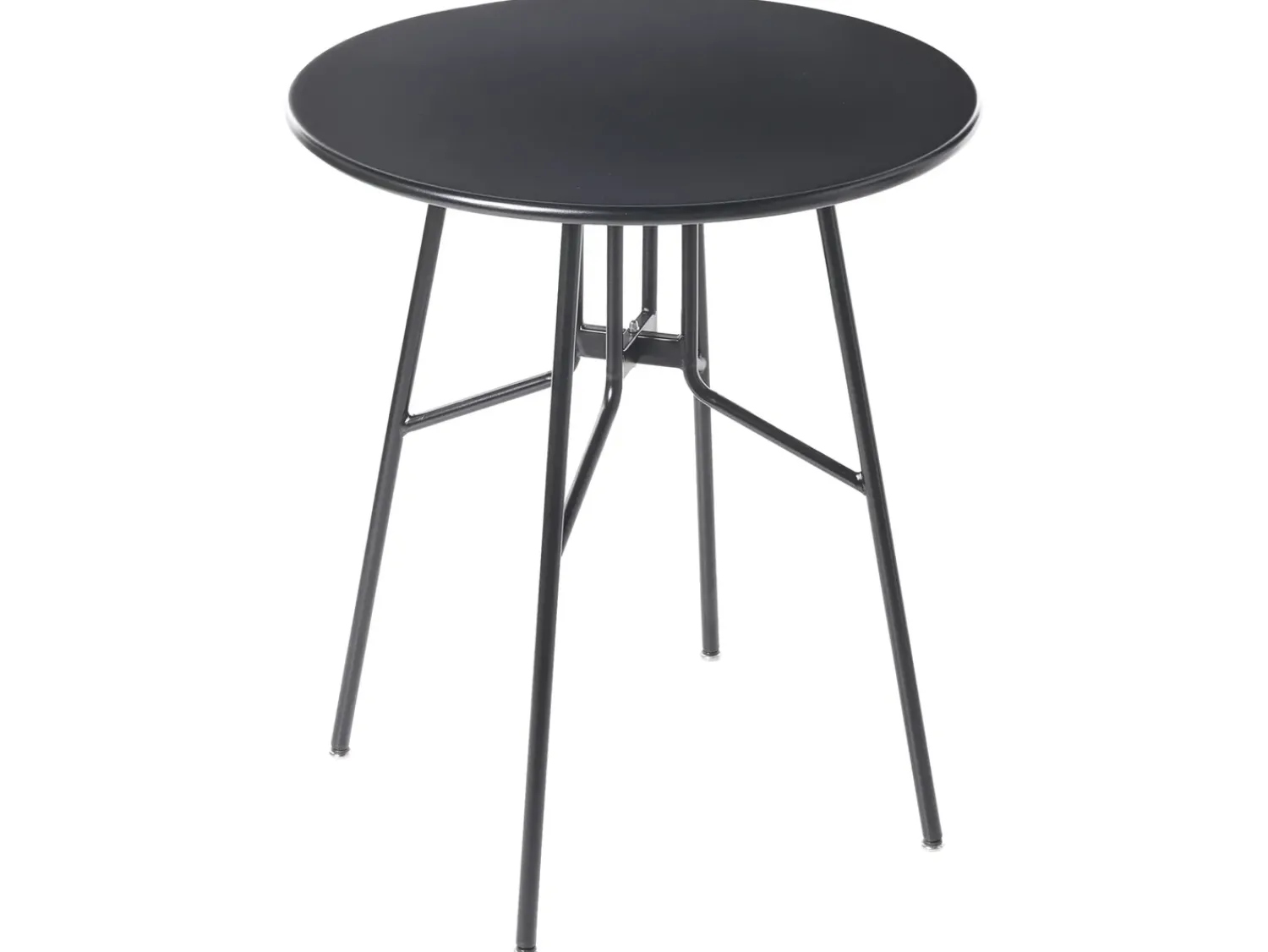 New Beliani Tavolino Bistrot TALTAL 64 cm 64 cm Metallo Nero