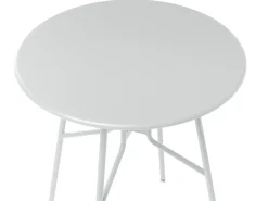 New Beliani Tavolino Bistrot TALTAL 64 cm 64 cm Metallo Grigio