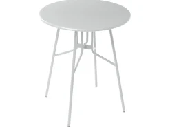 New Beliani Tavolino Bistrot TALTAL 64 cm 64 cm Metallo Grigio