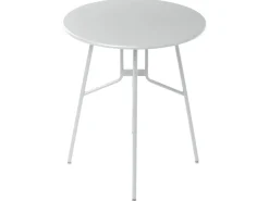 New Beliani Tavolino Bistrot TALTAL 64 cm 64 cm Metallo Grigio
