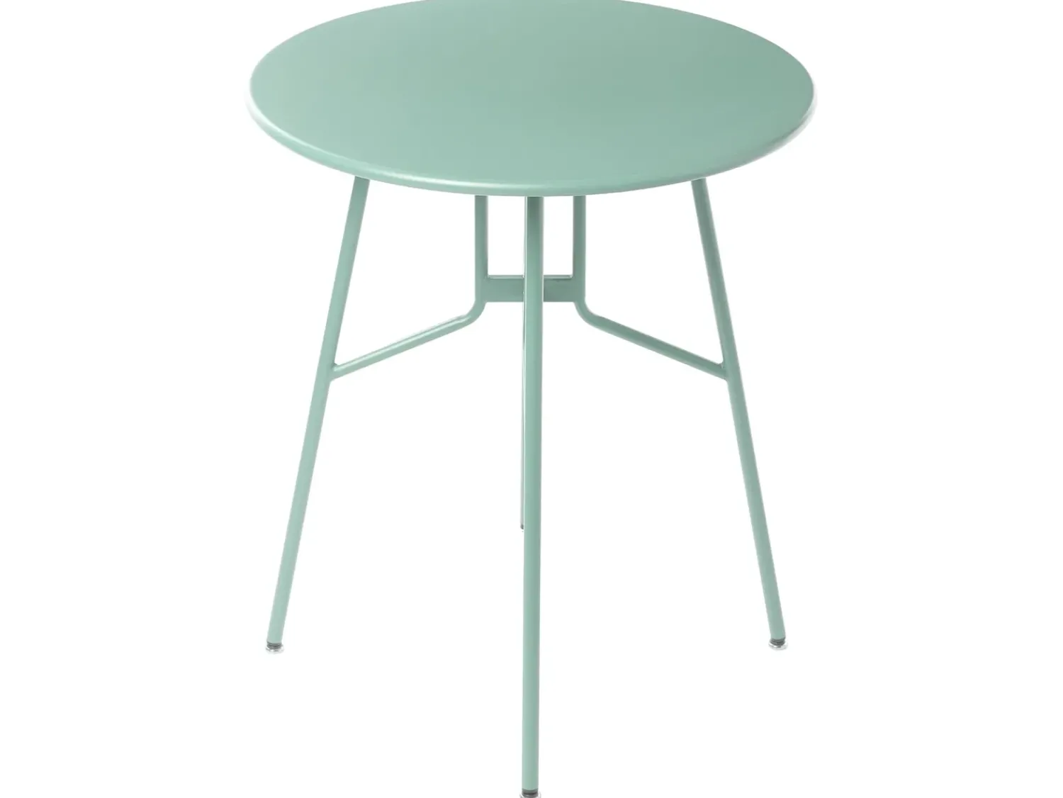 Discount Beliani Tavolino Bistrot TALTAL 64 cm 64 cm Metallo chiaro Verde
