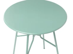Discount Beliani Tavolino Bistrot TALTAL 64 cm 64 cm Metallo chiaro Verde
