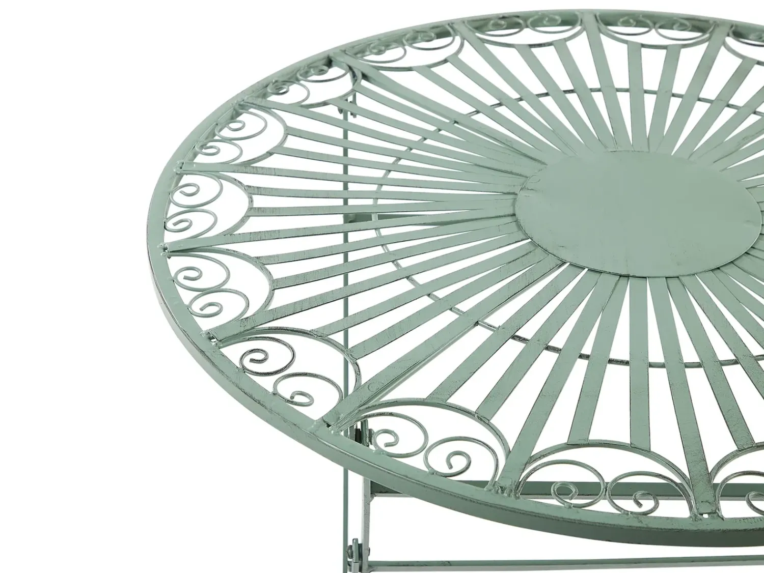 Online Beliani TRENTO 70 cm 70 cm Metallo chiaro Verde