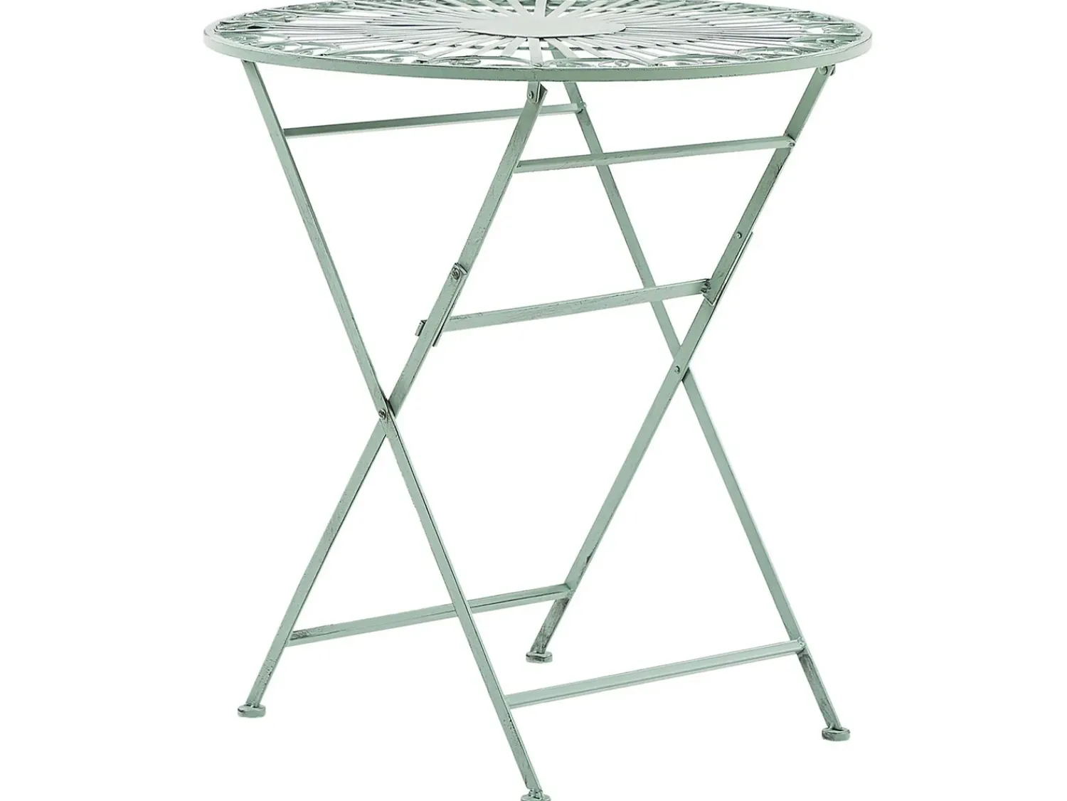 Online Beliani TRENTO 70 cm 70 cm Metallo chiaro Verde