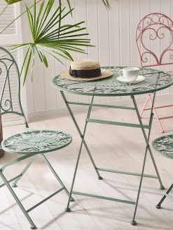 Online Beliani TRENTO 70 cm 70 cm Metallo chiaro Verde