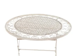 Sale Beliani TRIESTE 70 cm 70 cm Metallo chiaro Beige