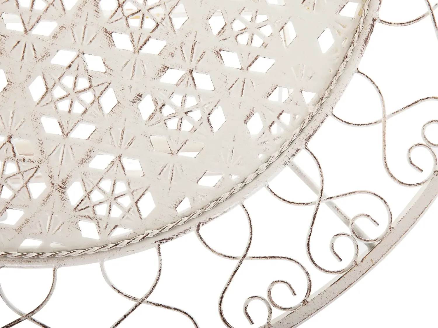 Sale Beliani TRIESTE 70 cm 70 cm Metallo chiaro Beige