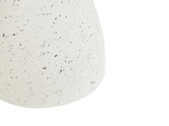Beliani Tavolino BIVIERE 39 cm 39 cm Effetto terrazzo Terrazzo Bianco