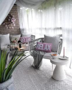 Beliani Tavolino BIVIERE 39 cm 39 cm Effetto terrazzo Terrazzo Bianco