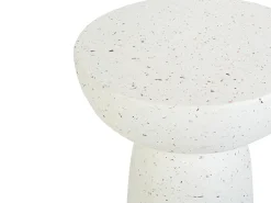 Best Beliani Tavolino CADINI 33 cm 33 cm Effetto terrazzo Terrazzo Bianco