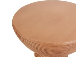 Beliani Tavolino CALDARO 40 cm 40 cm Simil legno Marrone
