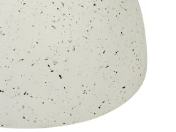 Online Beliani Tavolino CAORIA 40 cm 40 cm Effetto terrazzo Terrazzo Bianco