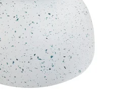 Beliani Tavolino CAORIA 40 cm 40 cm Effetto terrazzo Terrazzo Bianco Bianco Blu