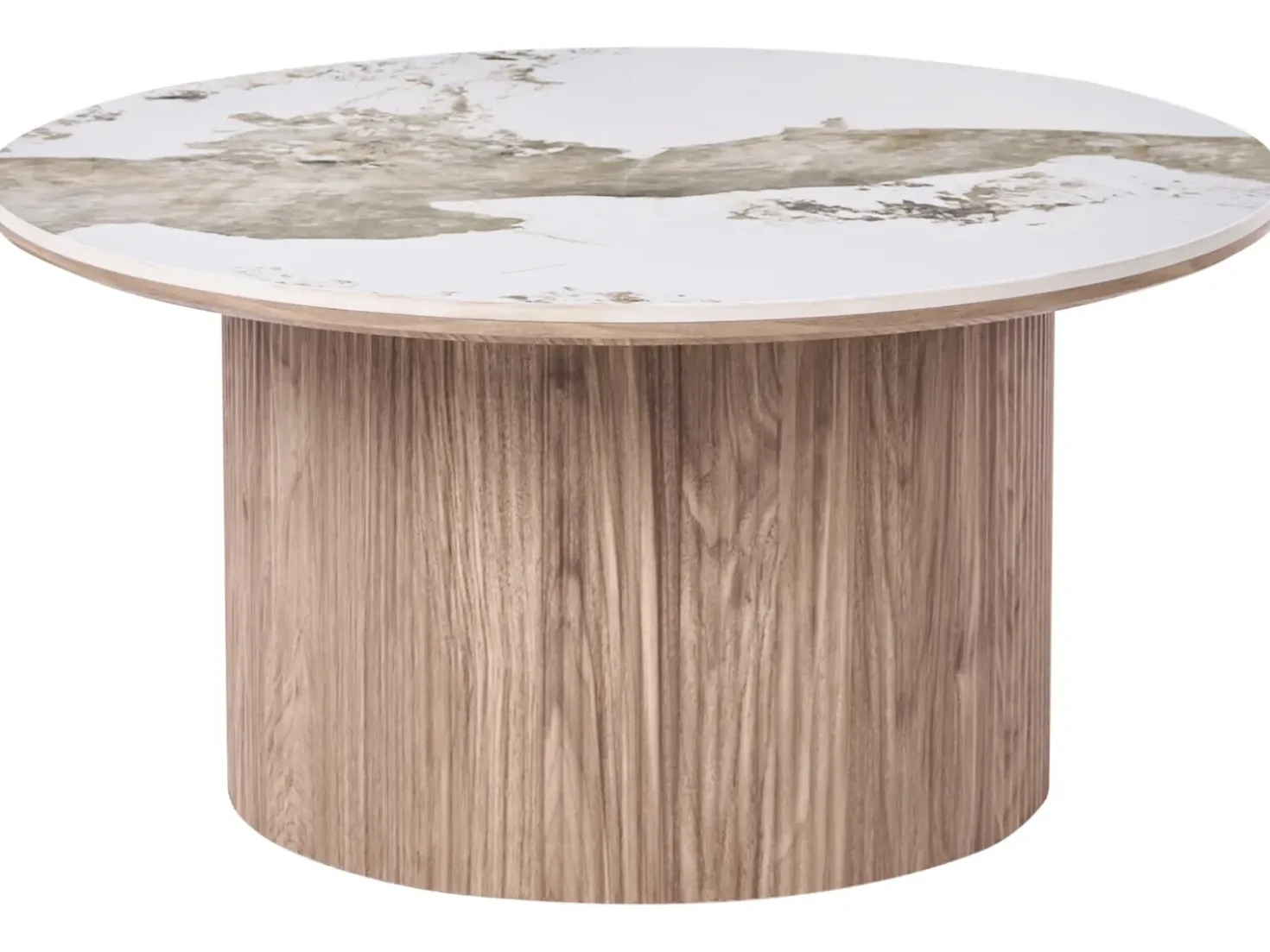 Tavolino da caffè DORA Ceramica Marrone