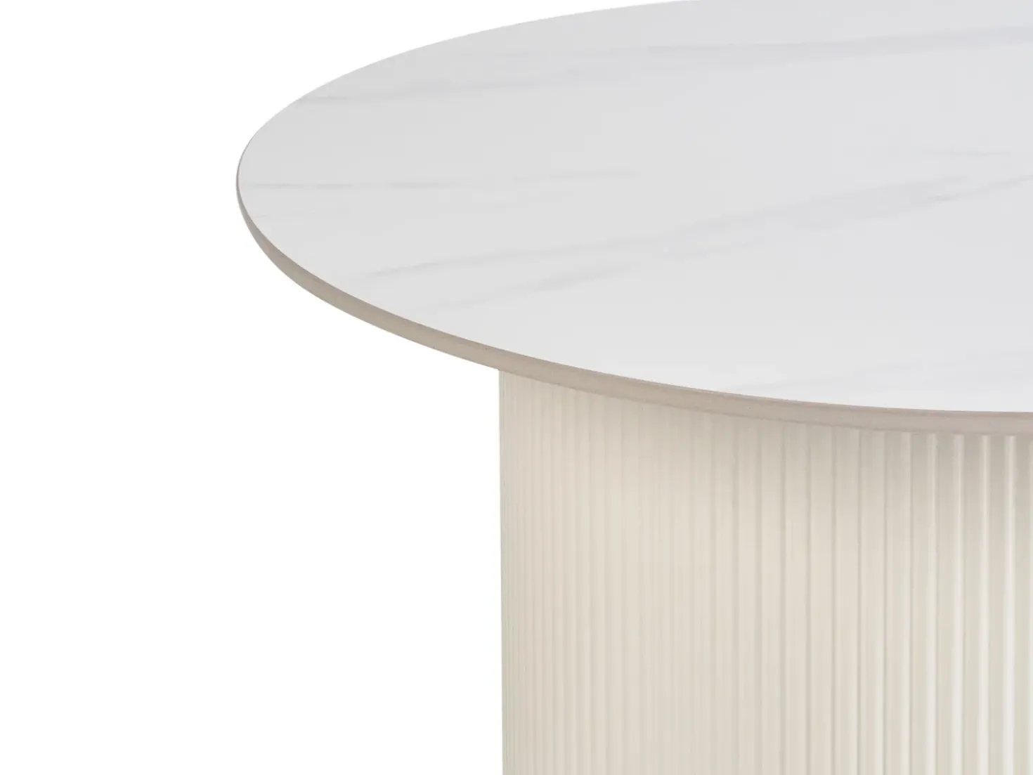 Tavolino da caffè LEONA Ceramica Beige chiaro