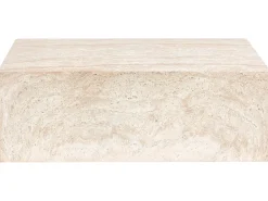 Discount Beliani Tavolino da caffè NOBRES 90 cm 66 cm Effetto travertino Beige