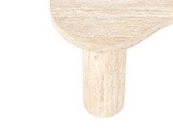 Sale Beliani Tavolino da caffè NOMA 52 cm 89 cm Effetto travertino Beige