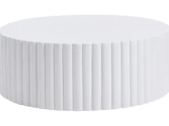 Clearance Beliani Tavolino da caffè POZZA 117 cm 117 cm Bianco