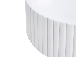 Clearance Beliani Tavolino da caffè POZZA 117 cm 117 cm Bianco