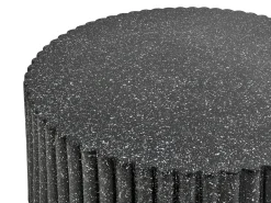 Sale Beliani Tavolino da caffè POZZA II 106 cm 106 cm Effetto terrazzo Terrazzo Nero