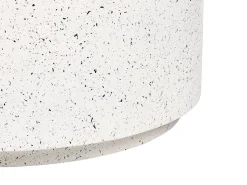 Discount Beliani Tavolino da caffè TREZZO 90 cm 90 cm Effetto terrazzo Terrazzo Bianco
