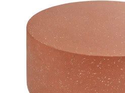 Best Beliani Tavolino da caffè TREZZO 90 cm 90 cm Effetto terrazzo Terrazzo Rosso