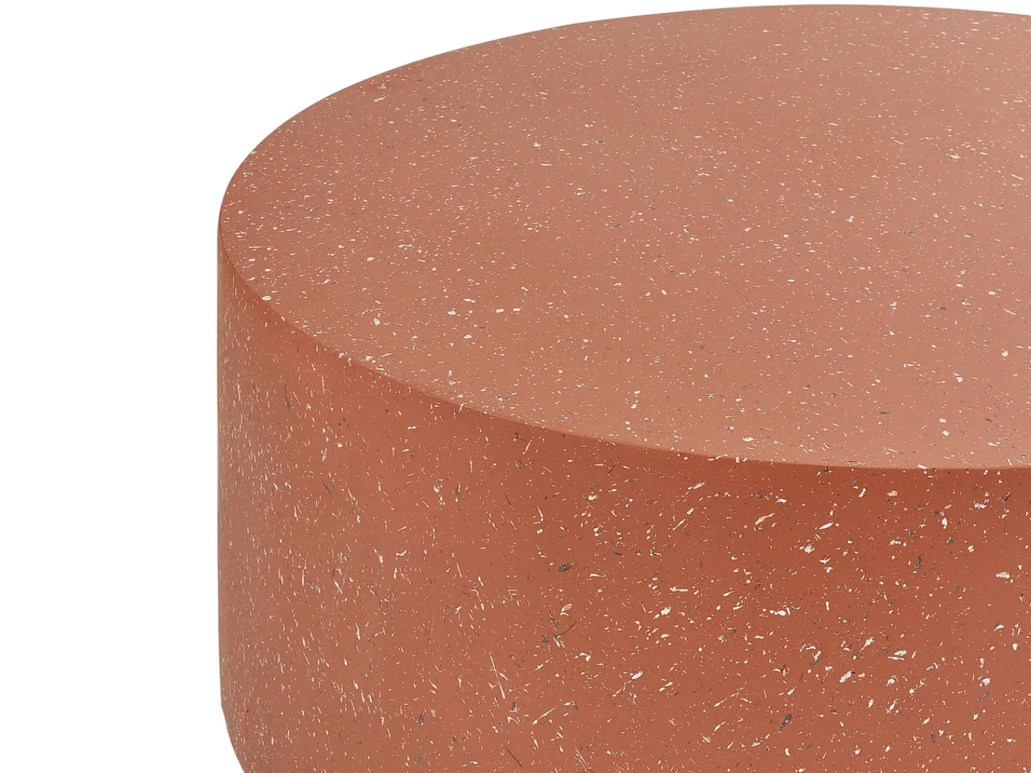 Best Beliani Tavolino da caffè TREZZO 90 cm 90 cm Effetto terrazzo Terrazzo Rosso