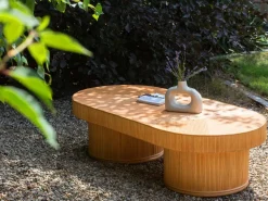 Discount Beliani AIROLE 150 cm 70 cm Rattan Marrone