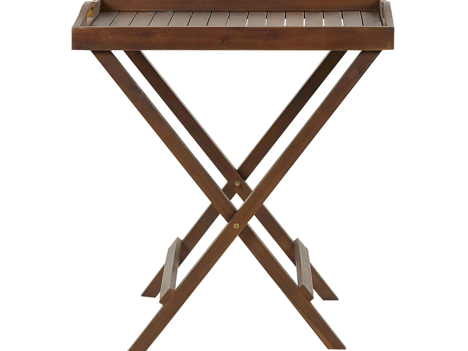 Clearance Beliani AMANTEA Legno d'acacia scuro Pieghevole Marrone
