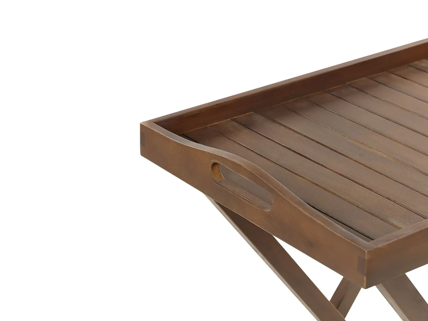 Clearance Beliani AMANTEA Legno d'acacia scuro Pieghevole Marrone