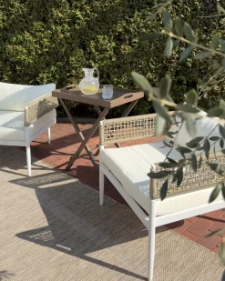 Clearance Beliani AMANTEA Legno d'acacia scuro Pieghevole Marrone