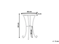 Beliani CAVINIA 40 cm 40 cm Metallo Rosa