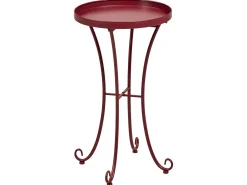 New Beliani CAVINIA 40 cm 40 cm Metallo Bordeaux Rosso