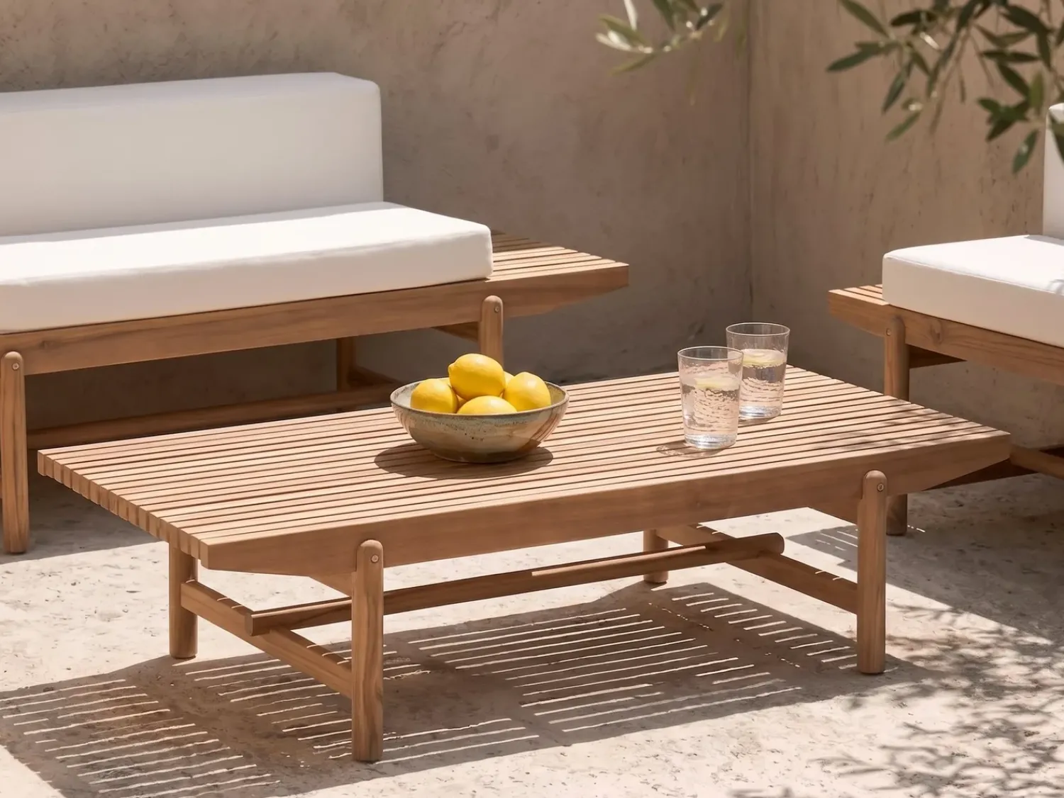 Hot Beliani GIAVENO 145 cm 79 cm Legno d'acacia Marrone