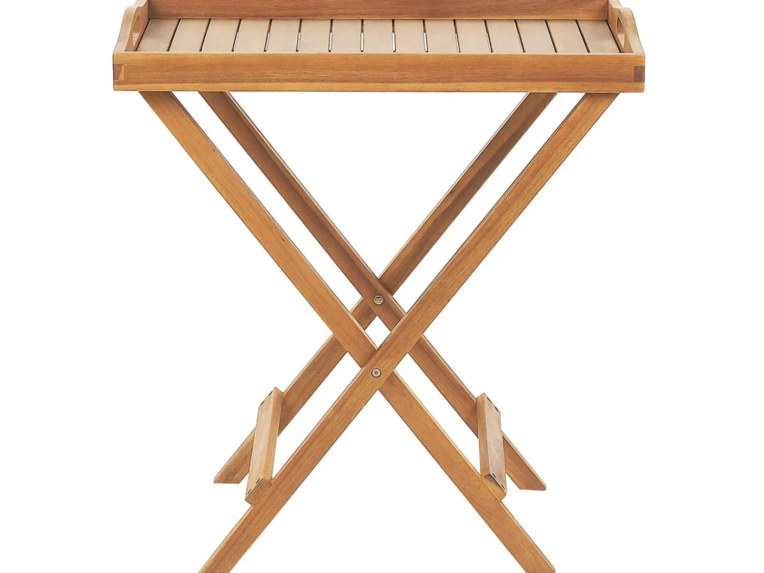 Outlet Beliani JAVA Legno d'acacia chiaro Pieghevole Marrone