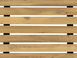 Outlet Beliani LASCARI 45 cm 45 cm Legno d'acacia Marrone chiaro Marrone Nero