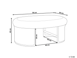 Online Beliani LIVADEIA 60 cm 96 cm Rattan Naturale