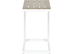 Online Beliani MESSINA 60 cm 35 cm Bianco Bianco Marrone