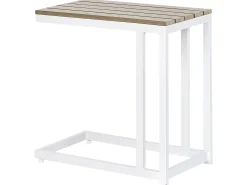 Online Beliani MESSINA 60 cm 35 cm Bianco Bianco Marrone