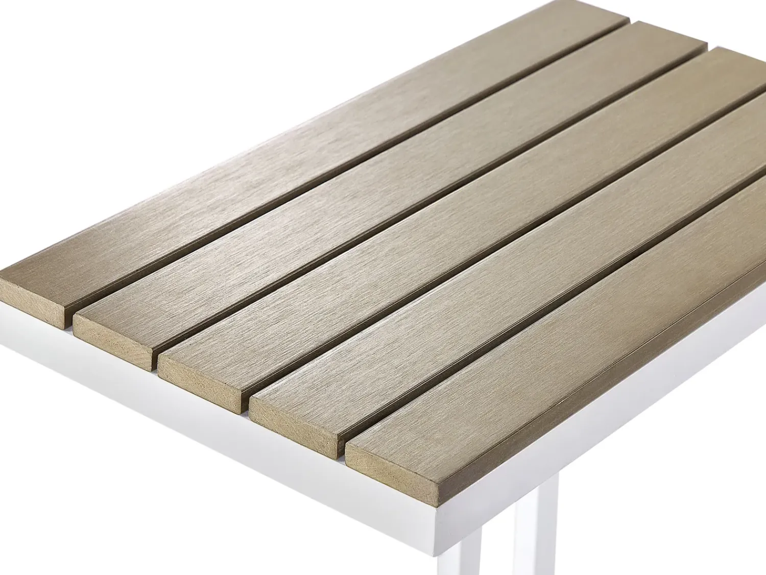 Online Beliani MESSINA 60 cm 35 cm Bianco Bianco Marrone