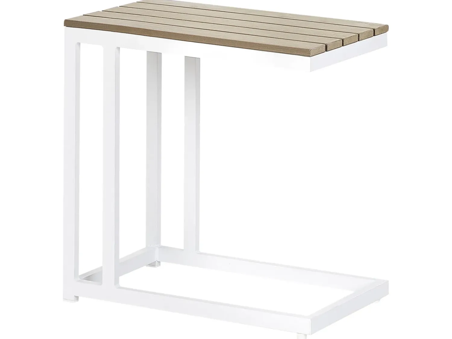 Online Beliani MESSINA 60 cm 35 cm Bianco Bianco Marrone
