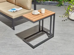 Beliani MESSINA 60 cm 35 cm Nero Marrone Nero