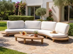 Sale Beliani NUMANA 140 cm 70 cm Legno d'acacia chiaro Marrone