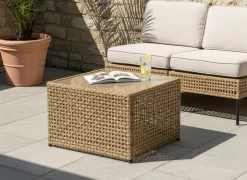 Hot Beliani OMEGANA 66 cm 66 cm Rattan sintetico (PE) Beige