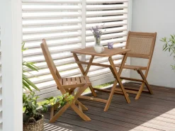 Best Beliani PARAGGI 60 cm 60 cm Legno di acacia certificato Marrone