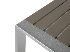 Discount Beliani SALERNO 90 cm 50 cm Metallo scuro Grigio