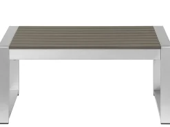 Discount Beliani SALERNO 90 cm 50 cm Metallo scuro Grigio