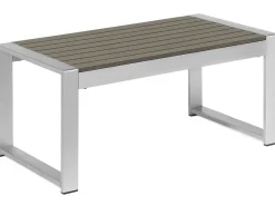Discount Beliani SALERNO 90 cm 50 cm Metallo scuro Grigio