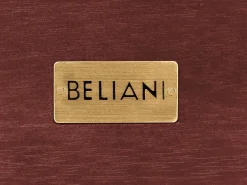 Sale Beliani Tavolino da giardino TIMOR 90 cm 75 cm Legno d'acacia Rosso scuro Marrone